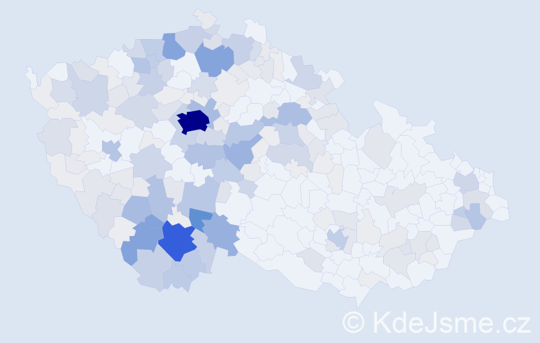 Příjmení: 'Pícha', počet výskytů 939 v celé ČR