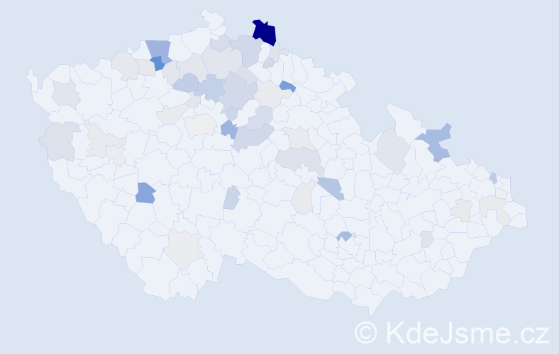 Příjmení: 'Bari', počet výskytů 179 v celé ČR