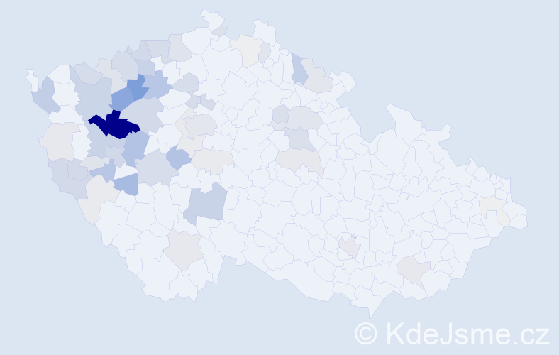 Příjmení: 'Slach', počet výskytů 204 v celé ČR