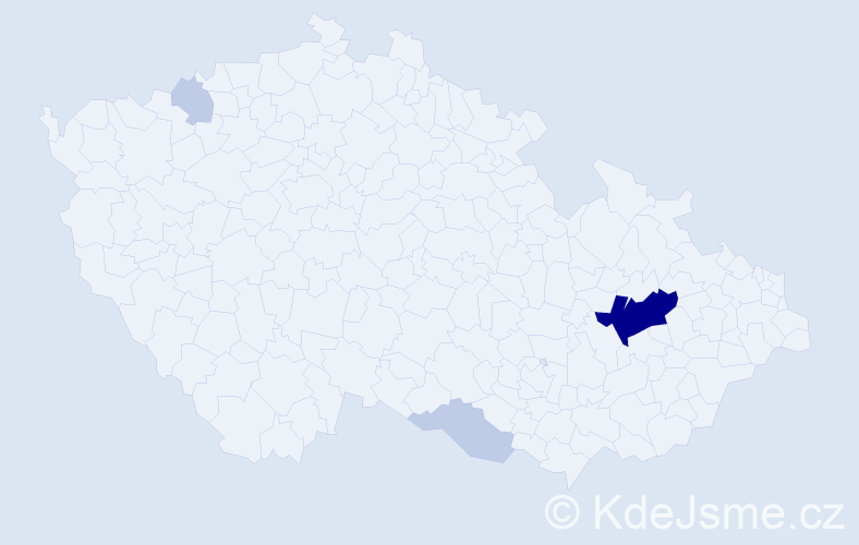 Příjmení: 'Peňašková', počet výskytů 12 v celé ČR