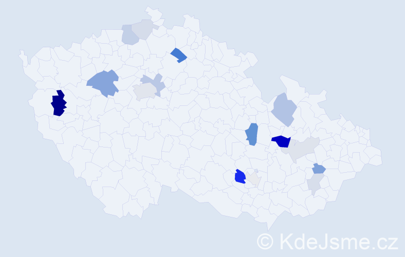 Příjmení: 'Barančík', počet výskytů 37 v celé ČR