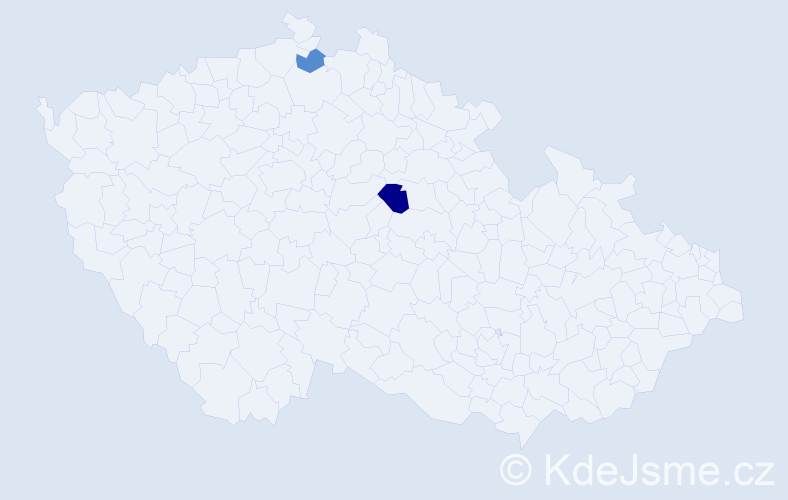 Příjmení: 'Märtinová', počet výskytů 3 v celé ČR