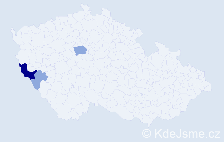 Příjmení: 'Ploub', počet výskytů 7 v celé ČR