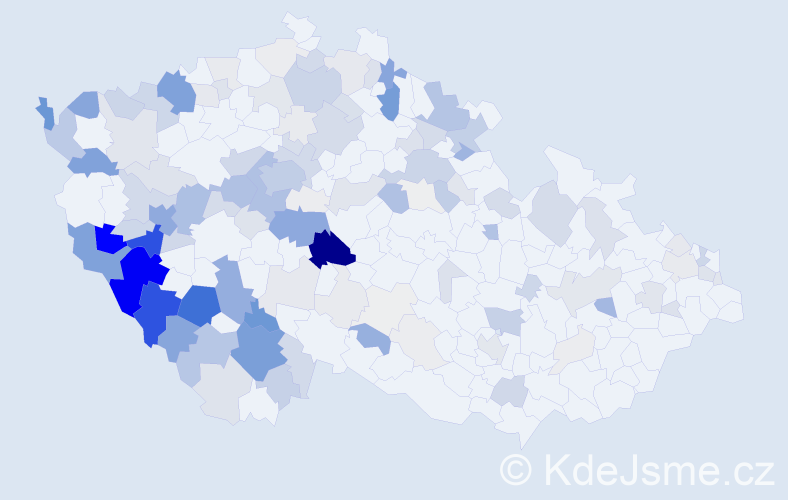 Příjmení: 'Babka', počet výskytů 654 v celé ČR