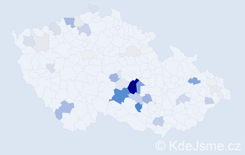 Příjmení: 'Flesar', počet výskytů 104 v celé ČR