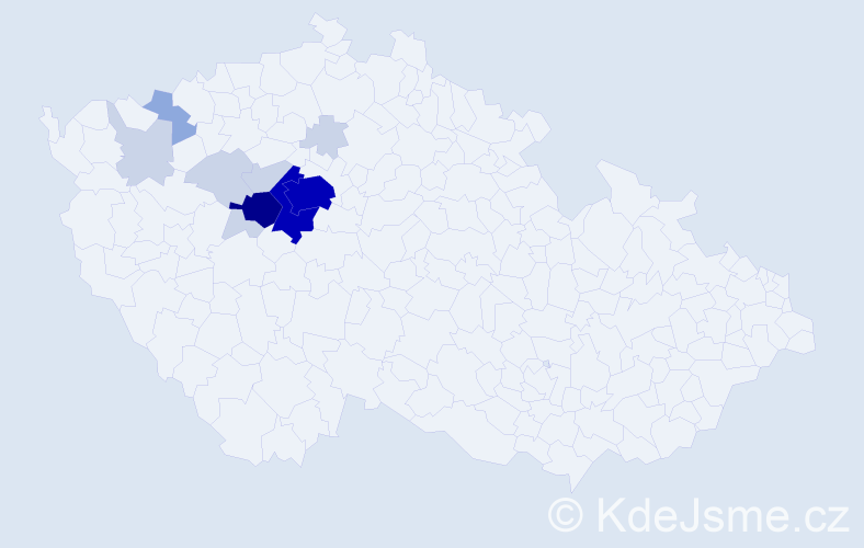 Příjmení: 'Nejepsová', počet výskytů 44 v celé ČR