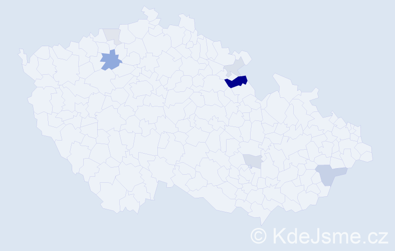 Příjmení: 'Eimann', počet výskytů 15 v celé ČR
