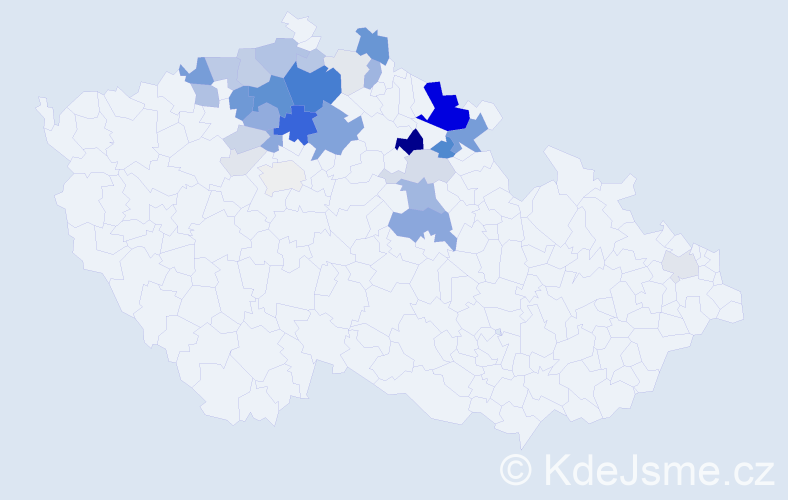 Příjmení: 'Efler', počet výskytů 117 v celé ČR