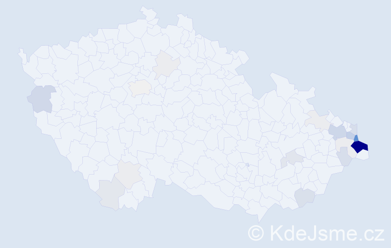 Příjmení: 'Szurman', počet výskytů 88 v celé ČR