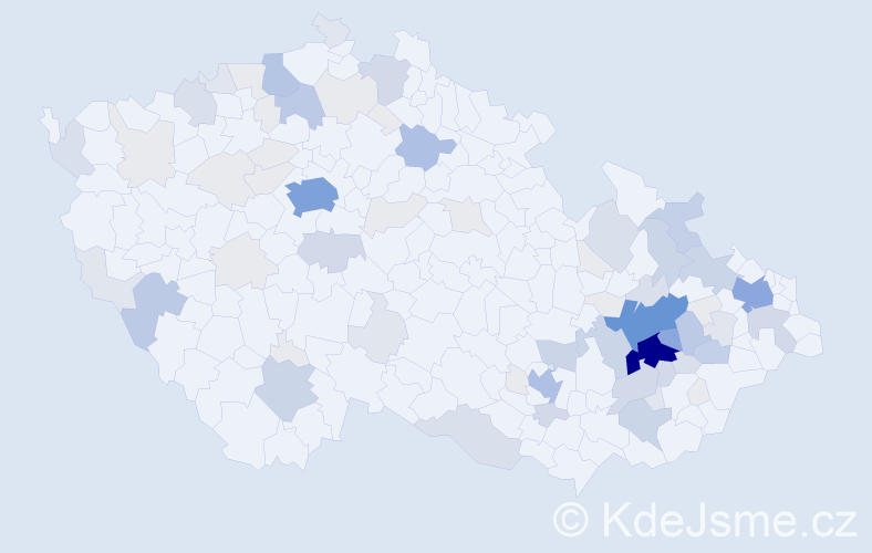 Příjmení: 'Zedek', počet výskytů 298 v celé ČR