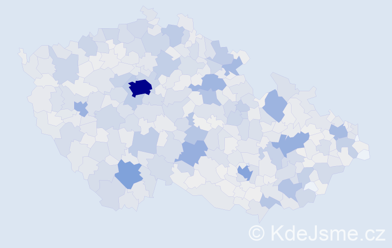 Příjmení: 'Šimek', počet výskytů 6731 v celé ČR