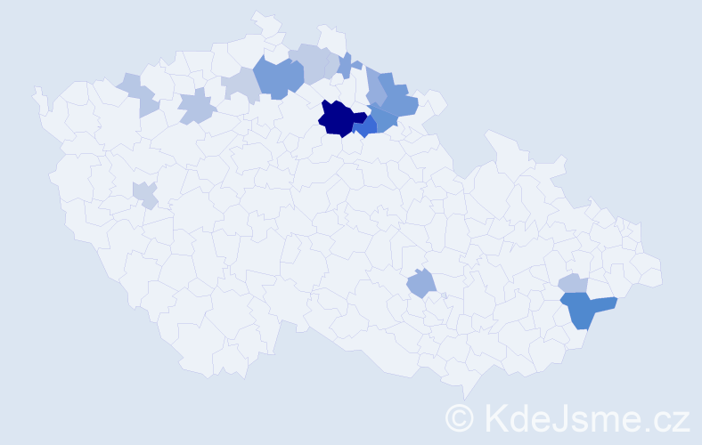 Příjmení: 'Enge', počet výskytů 39 v celé ČR