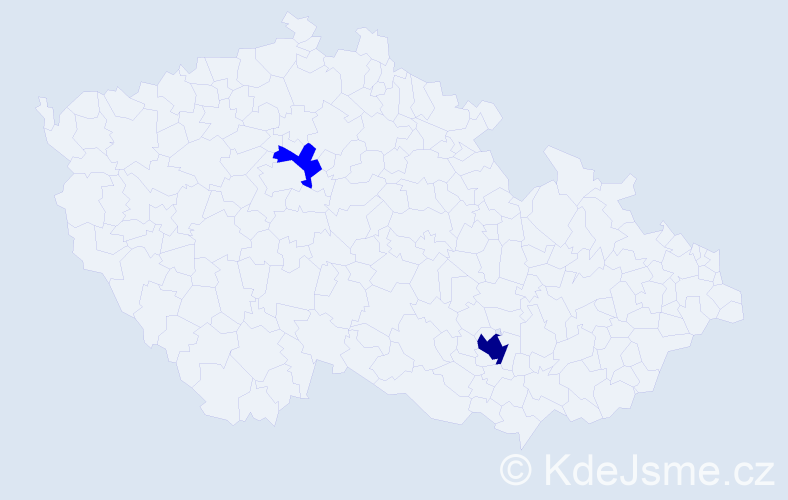 Příjmení: 'Prokip´yuk', počet výskytů 5 v celé ČR
