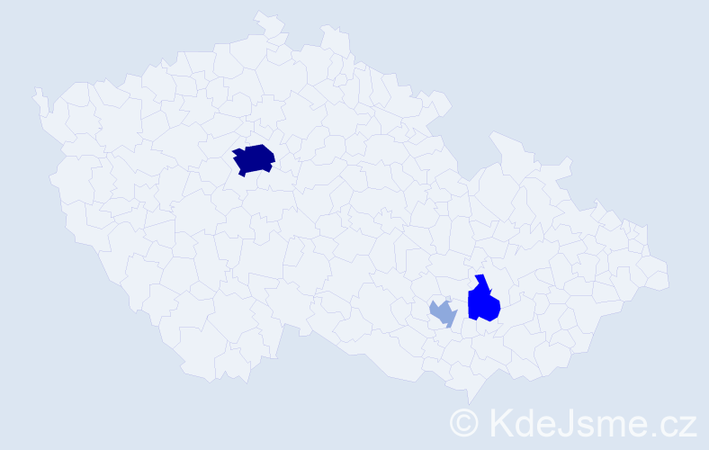 Příjmení: 'Kervitcerová', počet výskytů 10 v celé ČR