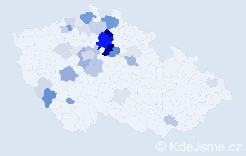 Příjmení: 'Zdobinská', počet výskytů 123 v celé ČR