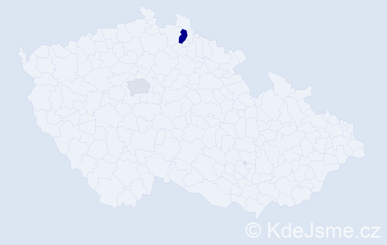 Příjmení: 'Stumpová', počet výskytů 3 v celé ČR