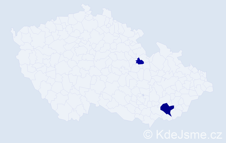 Příjmení: 'Lehmdenová', počet výskytů 4 v celé ČR