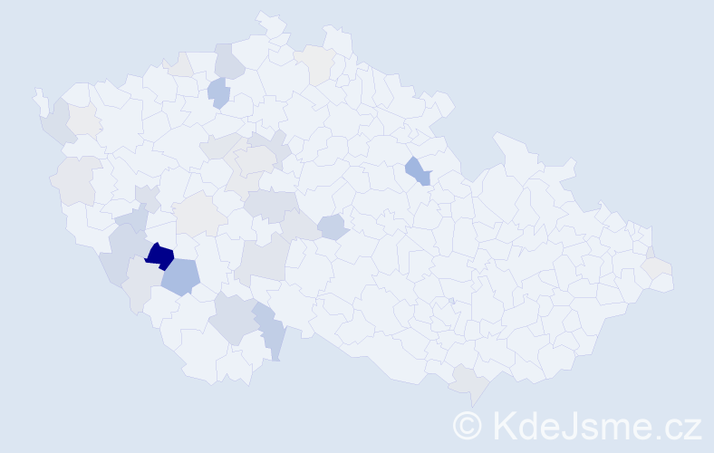 Příjmení: 'Chaluš', počet výskytů 109 v celé ČR