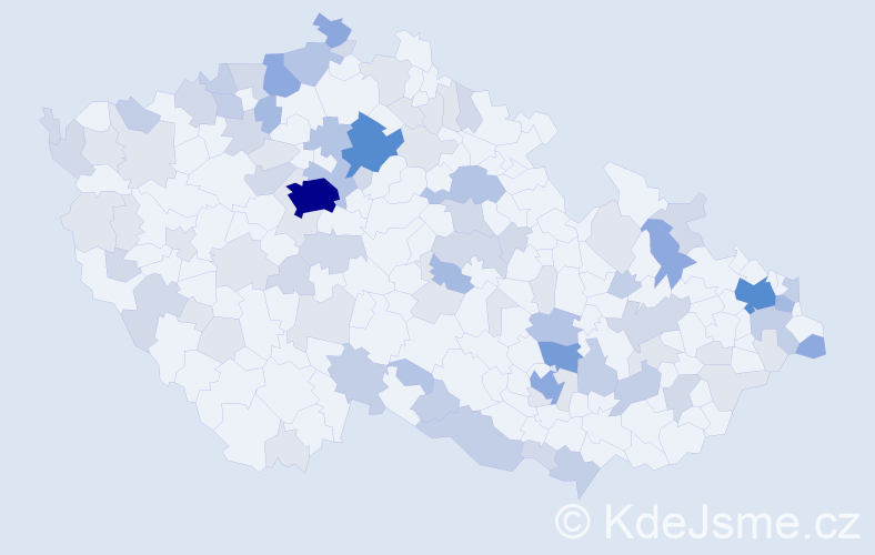 Příjmení: 'Sabol', počet výskytů 245 v celé ČR