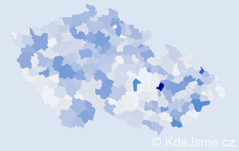 Příjmení: 'Zajíčková', počet výskytů 2627 v celé ČR