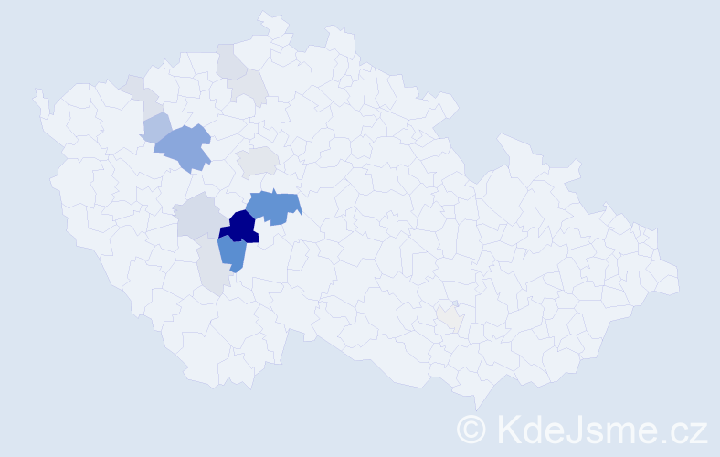 Příjmení: 'Drazdík', počet výskytů 50 v celé ČR