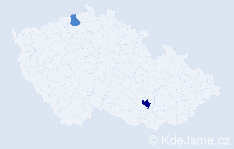 Příjmení: 'Sokolik', počet výskytů 4 v celé ČR