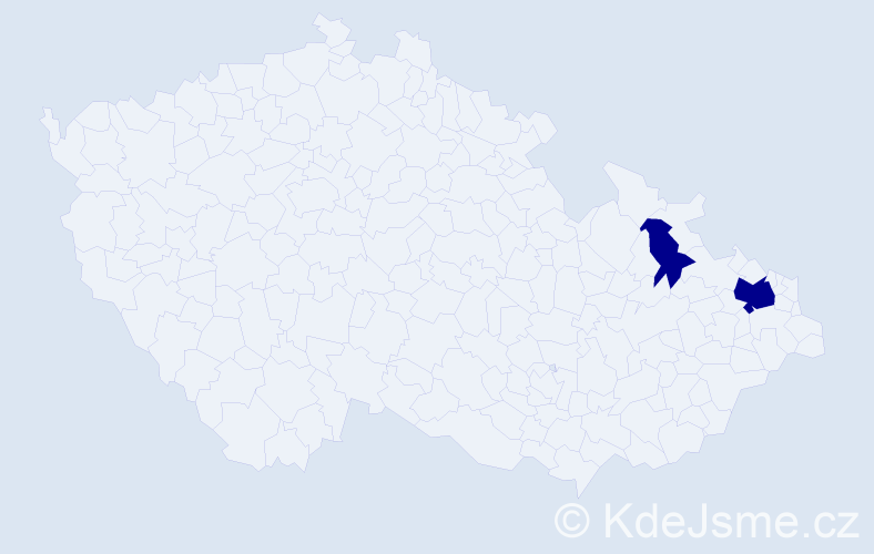 Příjmení: 'Složková', počet výskytů 2 v celé ČR