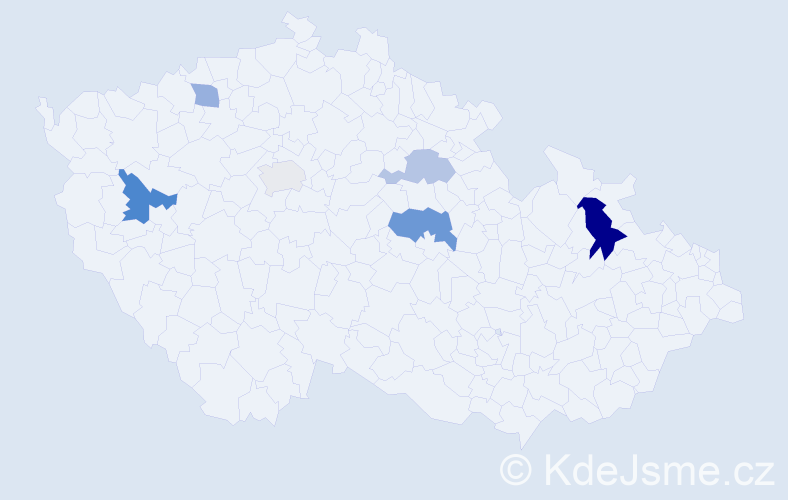 Příjmení: 'Meinhold', počet výskytů 10 v celé ČR