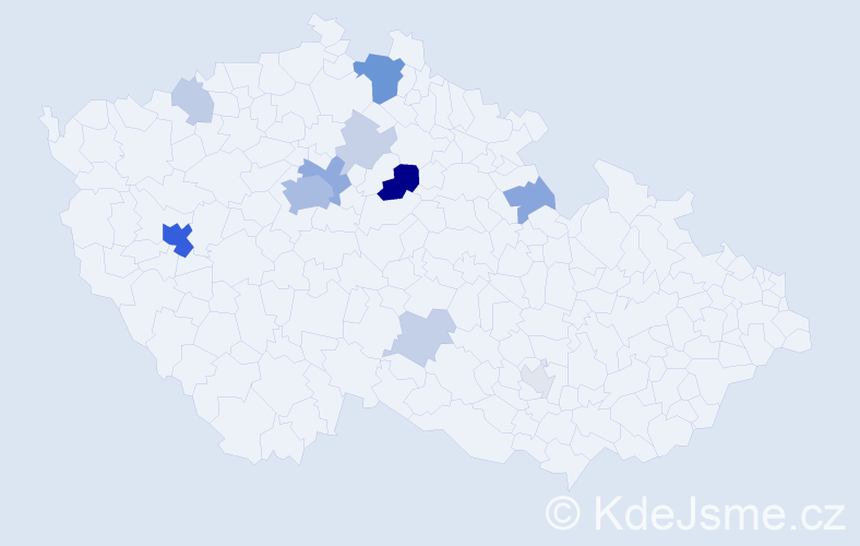 Příjmení: 'Ukhal', počet výskytů 39 v celé ČR