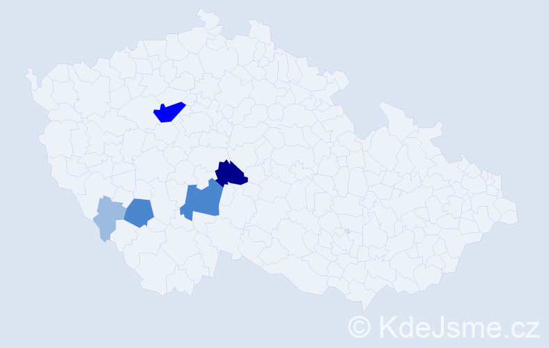 Příjmení: 'Korenda', počet výskytů 12 v celé ČR