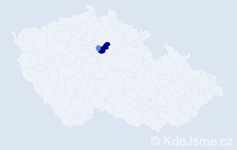 Příjmení: 'Korbelský', počet výskytů 5 v celé ČR