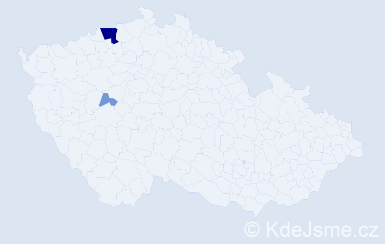Příjmení: 'Umonová', počet výskytů 8 v celé ČR