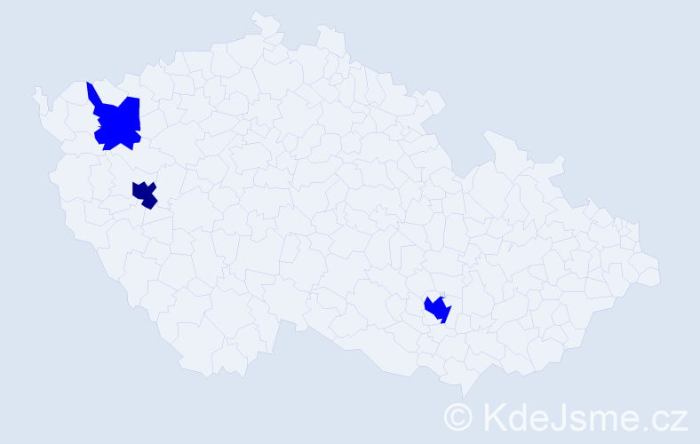 Příjmení: 'Hynyk', počet výskytů 4 v celé ČR