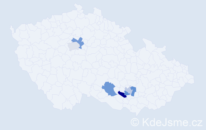 Příjmení: 'Matkovskyy', počet výskytů 6 v celé ČR