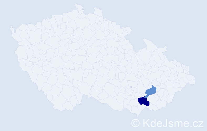 Příjmení: 'Cherýnová', počet výskytů 3 v celé ČR