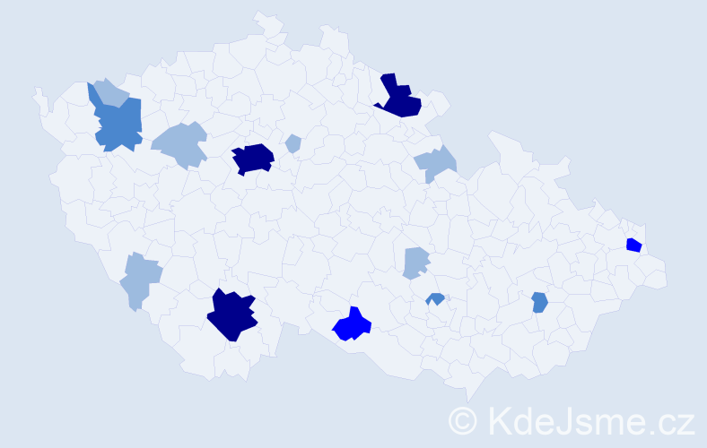 Příjmení: 'Murčo', počet výskytů 30 v celé ČR