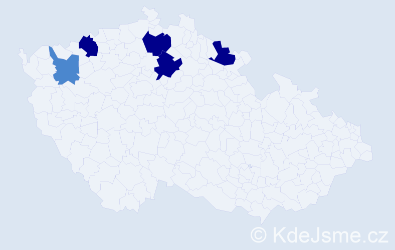 Příjmení: 'Rimplová', počet výskytů 13 v celé ČR