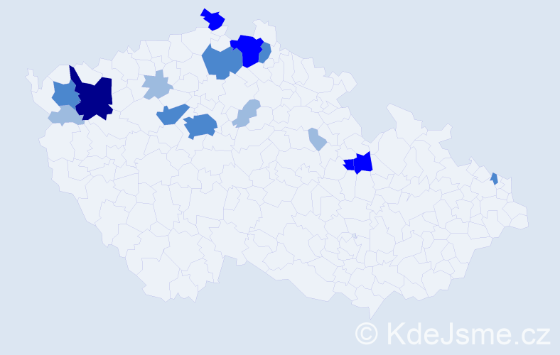Příjmení: 'Baranovský', počet výskytů 32 v celé ČR