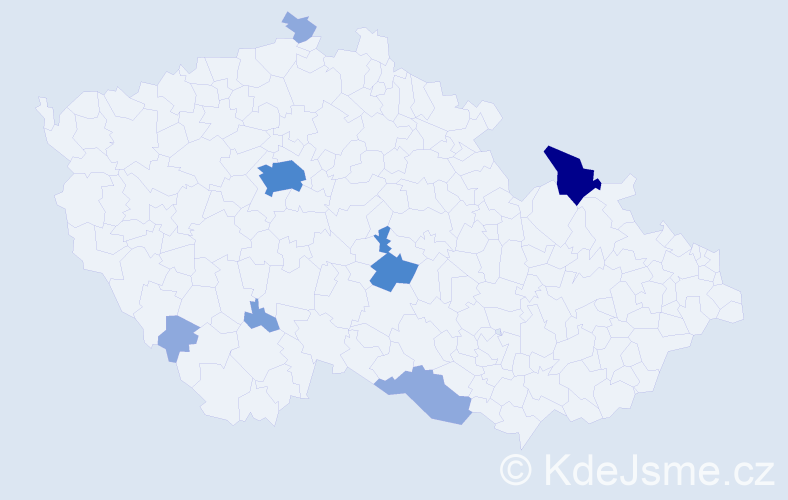 Příjmení: 'Reinold', počet výskytů 18 v celé ČR