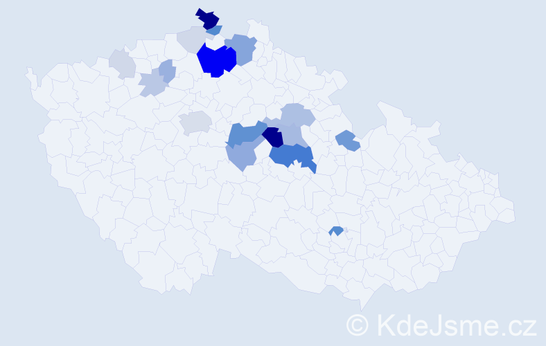 Příjmení: 'Sykáčková', počet výskytů 68 v celé ČR