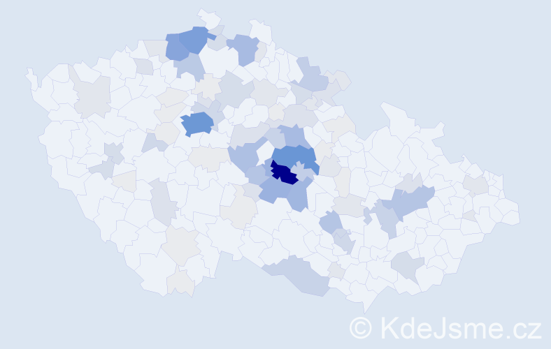 Příjmení: 'Culek', počet výskytů 397 v celé ČR