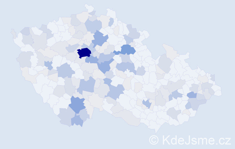 Příjmení: 'Pečenková', počet výskytů 547 v celé ČR