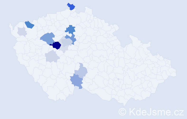 Příjmení: 'Rotta', počet výskytů 47 v celé ČR