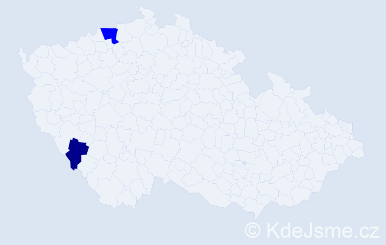 Příjmení: 'Hepáková', počet výskytů 7 v celé ČR