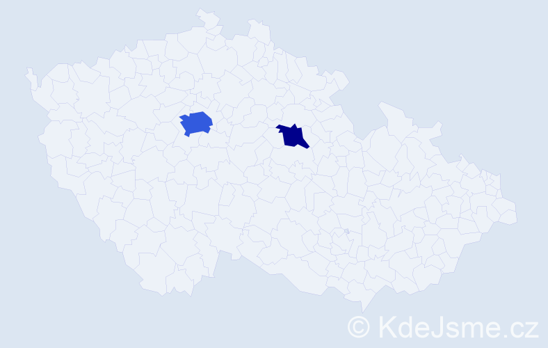 Příjmení: 'Mzyková', počet výskytů 8 v celé ČR