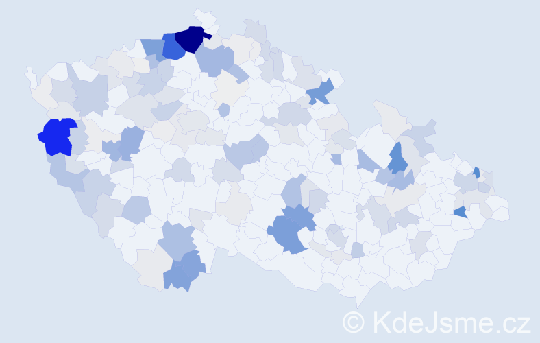 Příjmení: 'Janová', počet výskytů 755 v celé ČR