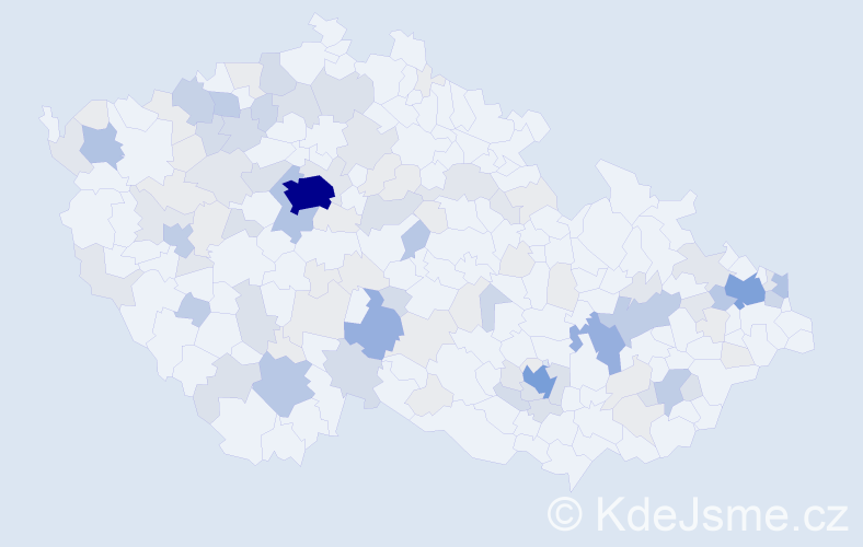 Příjmení: 'Pavlovský', počet výskytů 355 v celé ČR