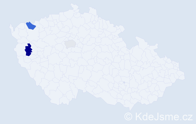 Příjmení: 'Mattusch', počet výskytů 3 v celé ČR