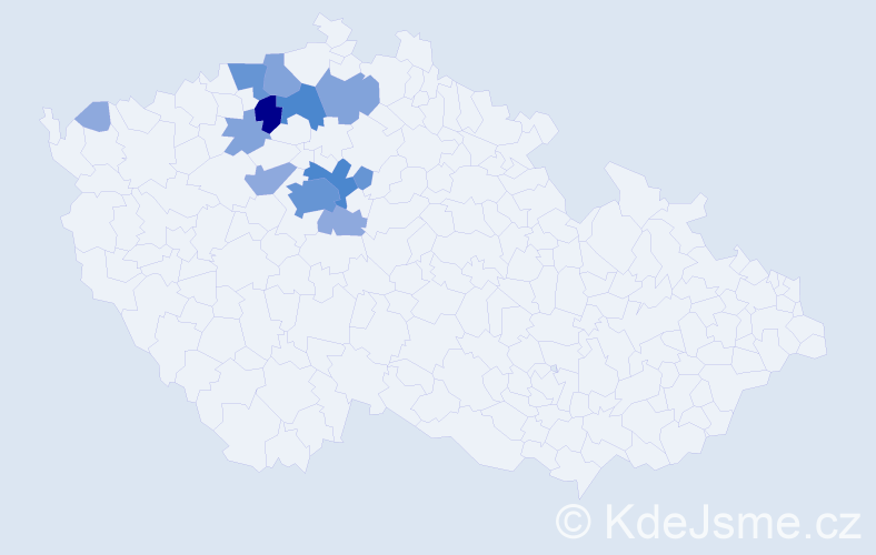 Příjmení: 'Elman', počet výskytů 34 v celé ČR