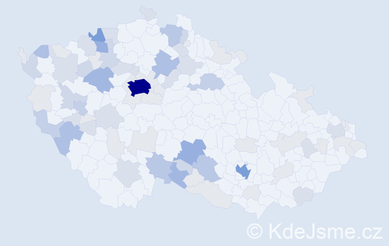 Příjmení: 'Brunner', počet výskytů 225 v celé ČR